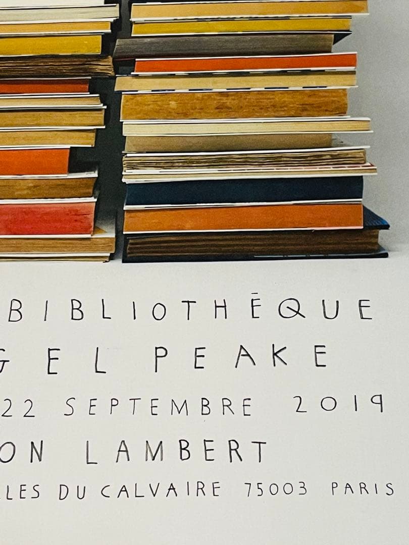 現地完売品 額装付きナイジェルピークNigel Peake 両面希少ポスター