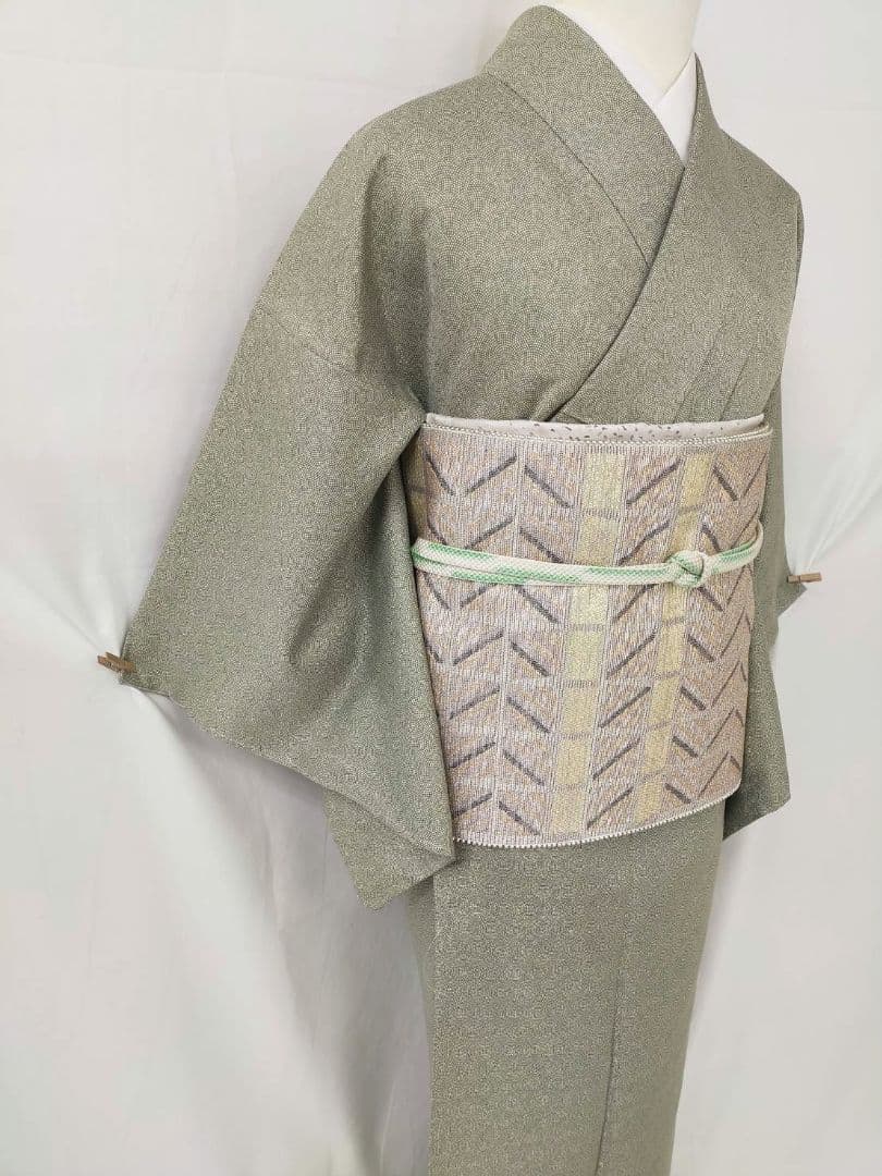 【お茶席用に】★★新品未使用　洗える江戸小紋(ポリ100%)Mサイズ★★