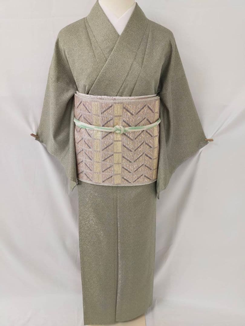 【お茶席用に】★★新品未使用　洗える江戸小紋(ポリ100%)Mサイズ★★