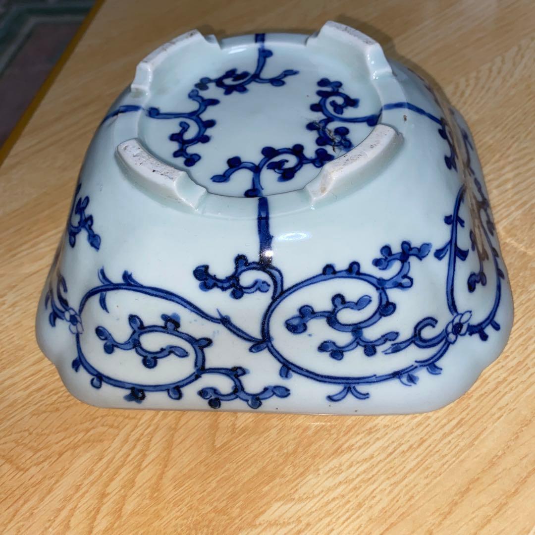 角鉢　タコ尽くし　江戸期　完品