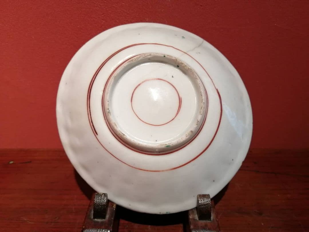 【最終価格】古九谷色絵苫屋図皿（江戸前期）