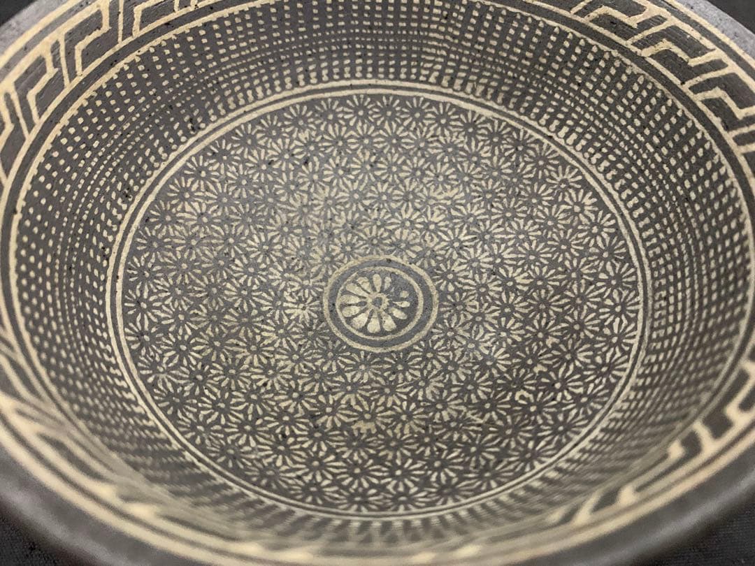 茶道具 新羅土器 神羅窯 土器茶碗 柳 茶碗 茶器 土器 共箱