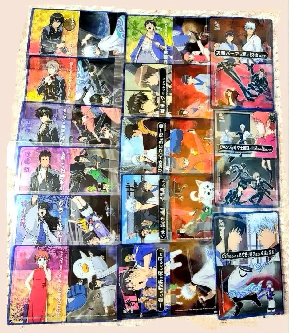 【希少 美品】 銀魂 名言・教訓かぁどガム クリアカード つながるカード 28枚