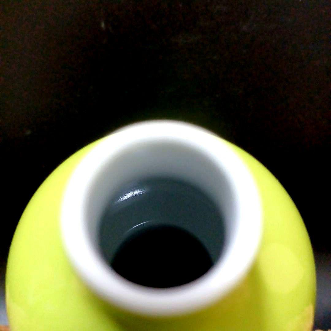 暁芳窯青緑釉花生