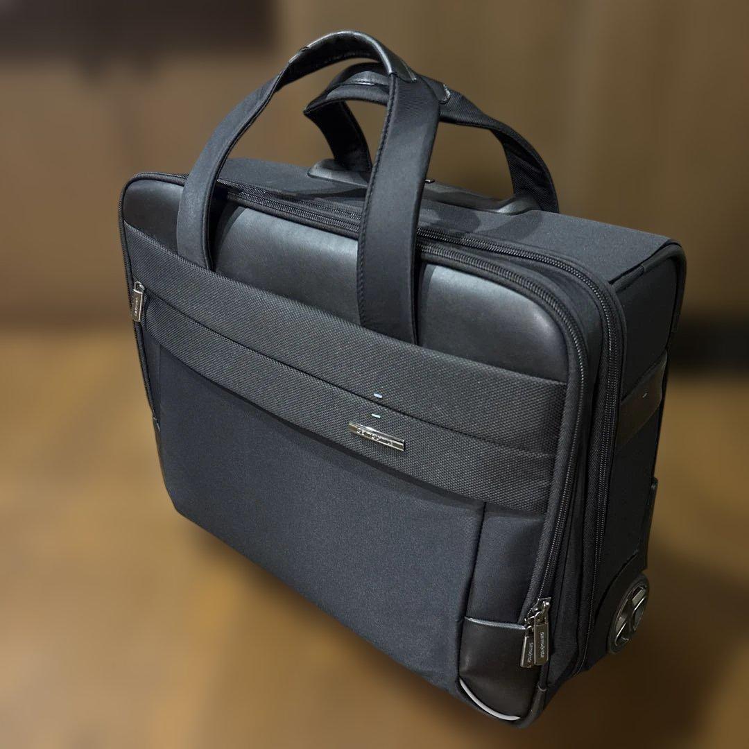美品　Samsonite ROLLING TOTE BLACK