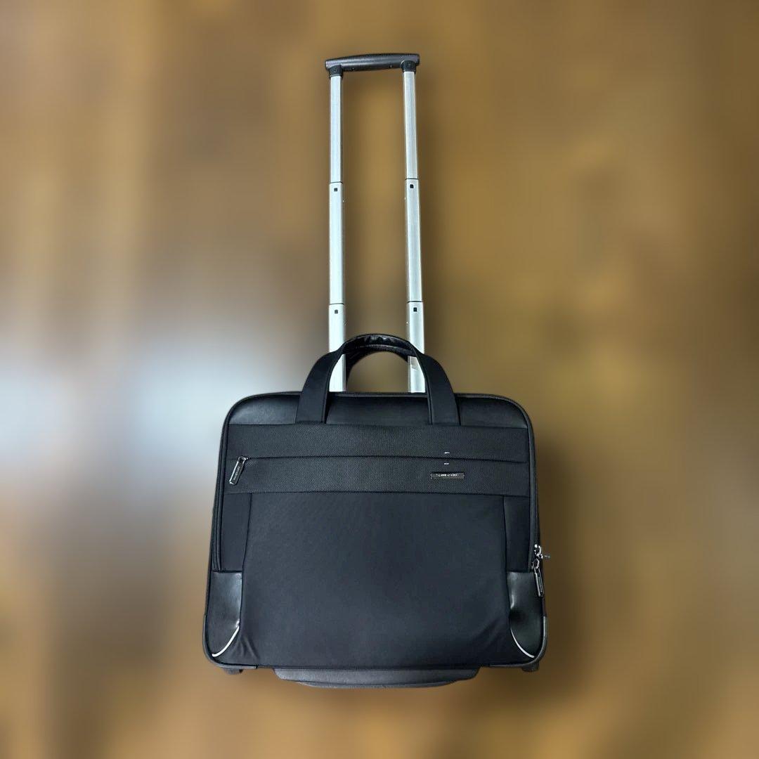 美品　Samsonite ROLLING TOTE BLACK