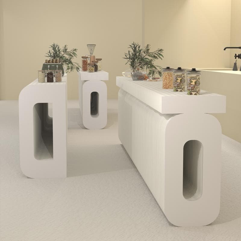 ディスプレイラック O字型展示台 店舗用品 陳列台長さ2-3ｍ高さ78㎝幅42㎝