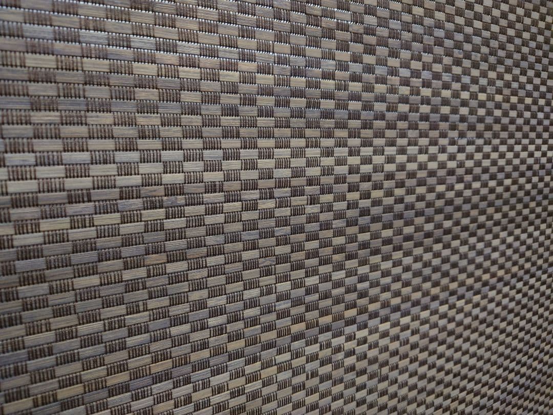 衝立　間仕切り 木製 竹簾パーテーション衝立　枯茶色仕上げフレーム　茶竹①