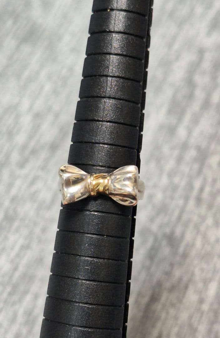 オールドティファニー リボン コンビリング 12号