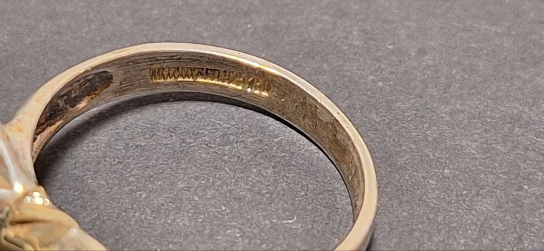 オールドティファニー リボン コンビリング 12号