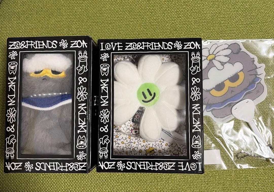 ZO&FRIENDS ZOA ぬいぐるみキーリング A&NEキーリング セット