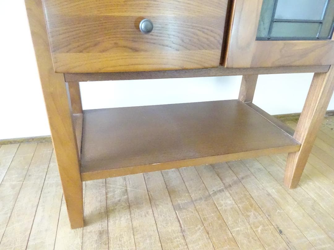 曙工芸　オーロラ3022　キャビネット　電話台　サイドボード　ステンドグラス