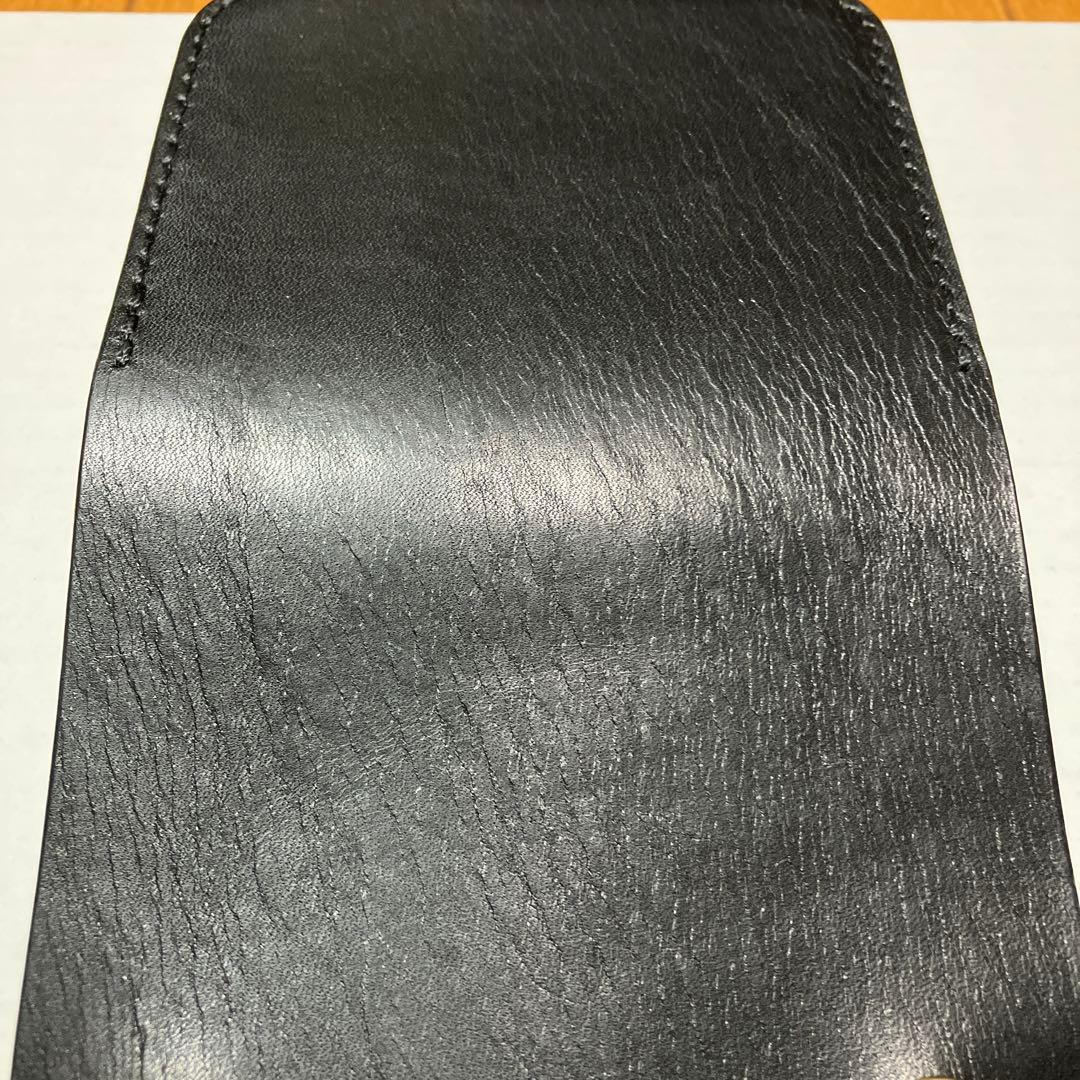 [ハンドメイド]ミニトラッカーウォレット栃木サドルオイルレザー小銭入れホック付き