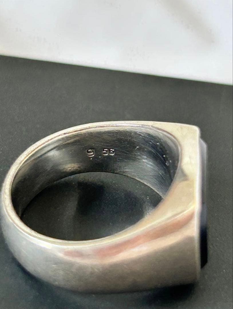 アクセサリー TOMWOOD Cushion Black Onyx Ring