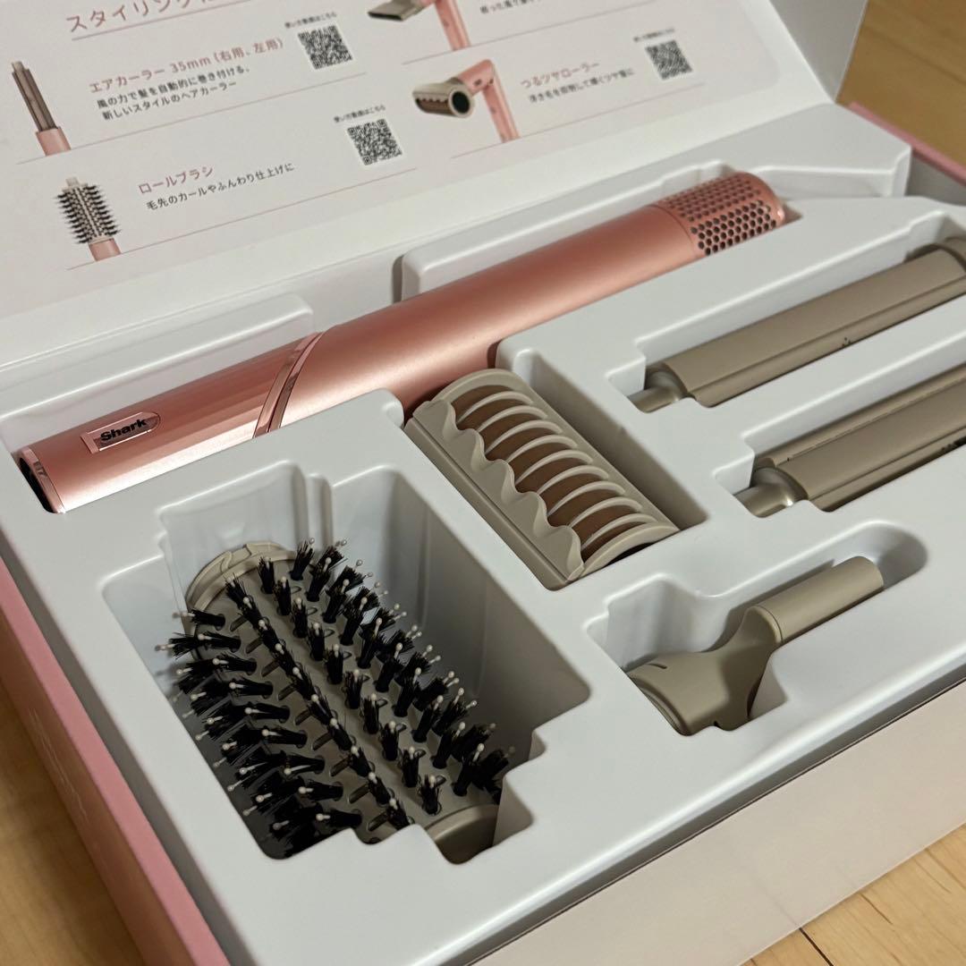 Shark FlexStyle ヘアドライヤー ピンク