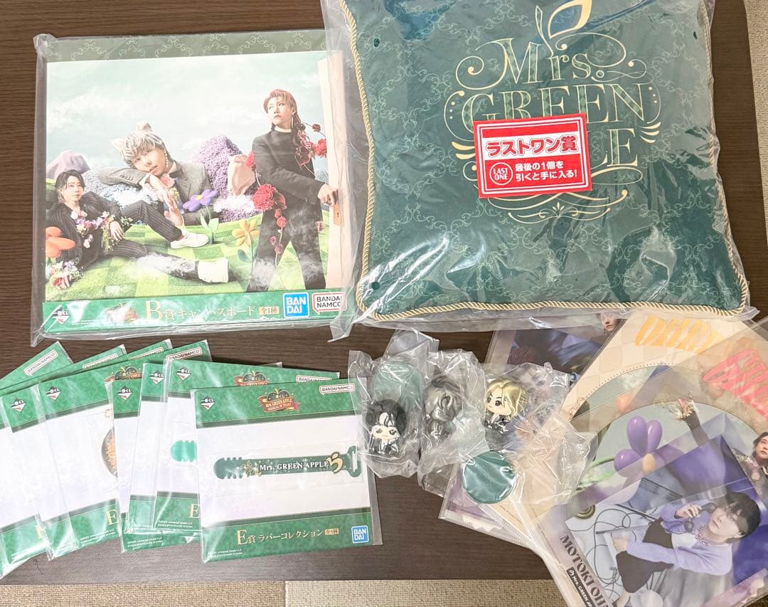 Mrs. GREEN APPLE 一番くじ ラストワン、B.C.D.E.F販売