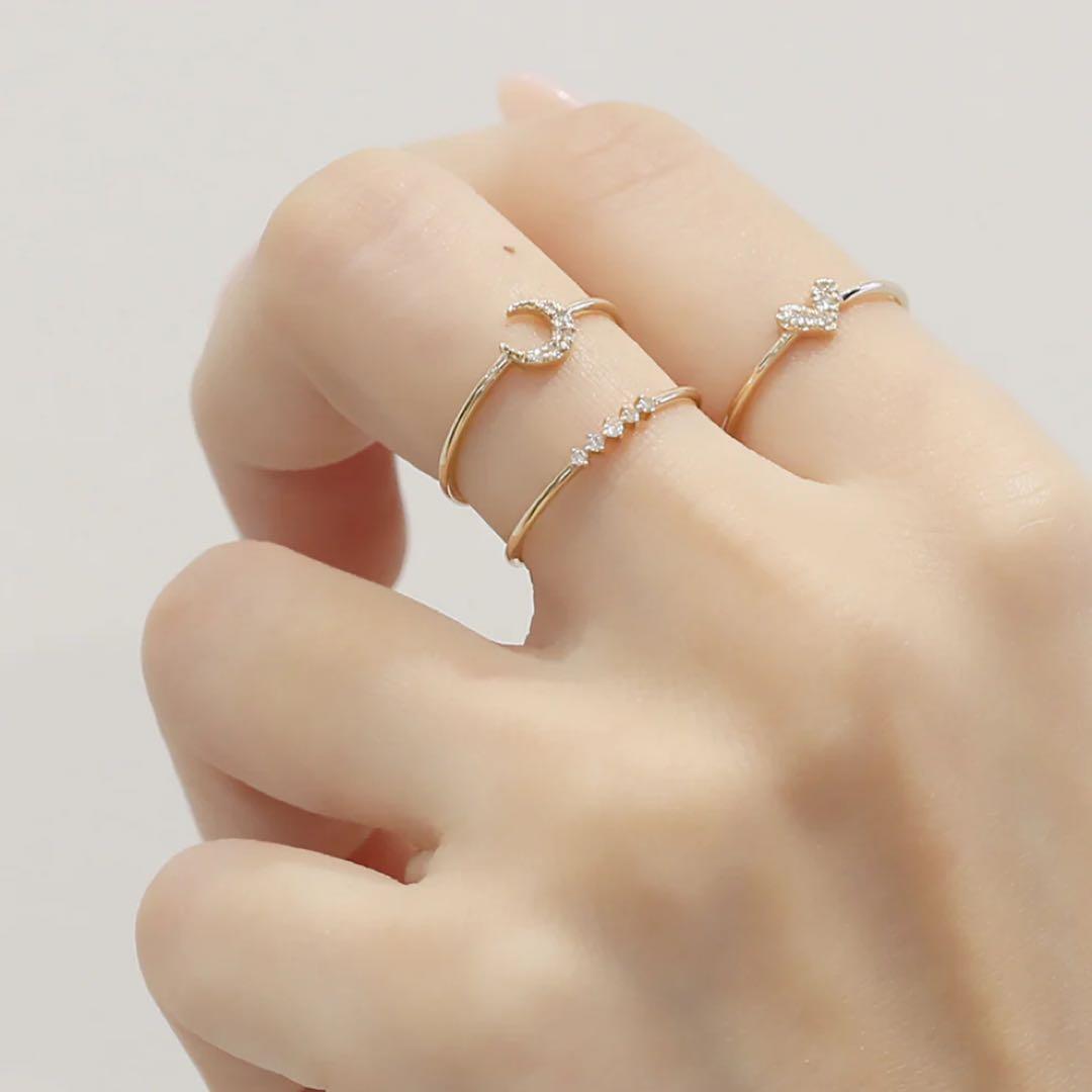 ジュエルクローゼットk10 ハートダイヤモンドリング