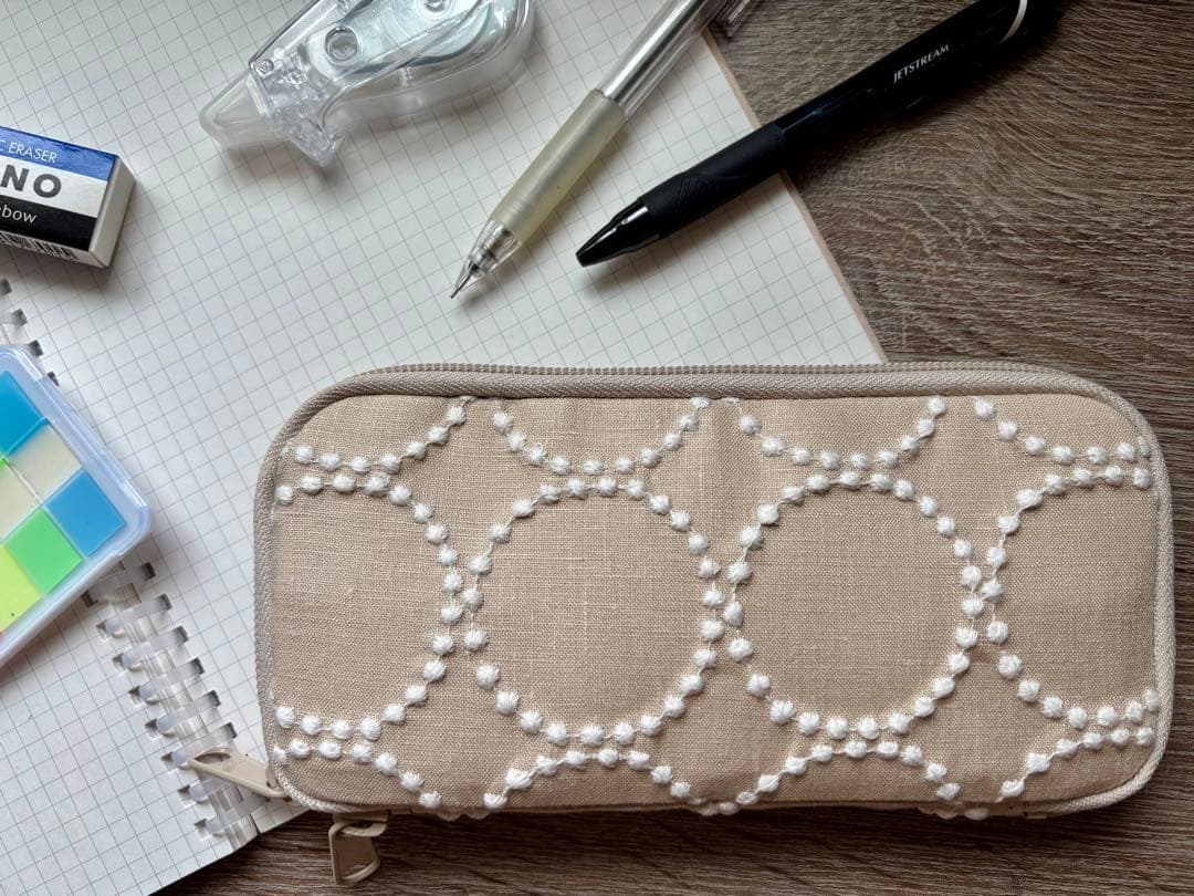 banana【キーポーチ／ペンケース】ミナペルホネン タンバリン