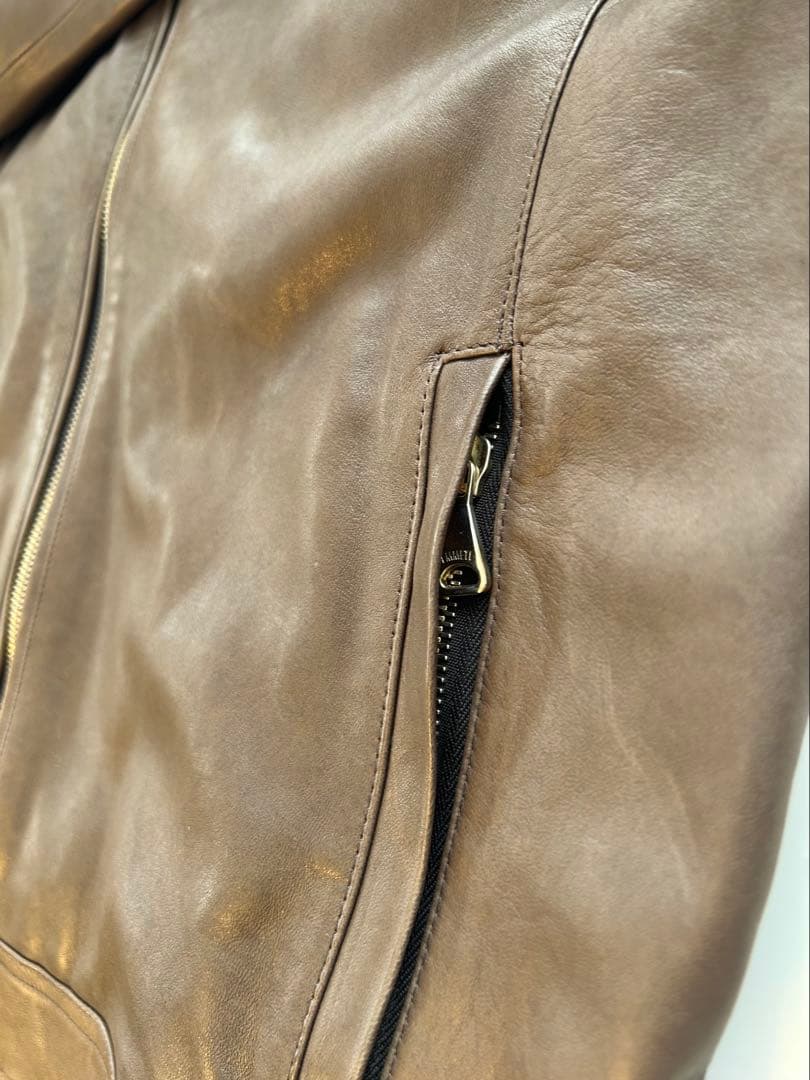 EMMETI JURI サイズ50 ラムナッパレザー　ライダースジャケット