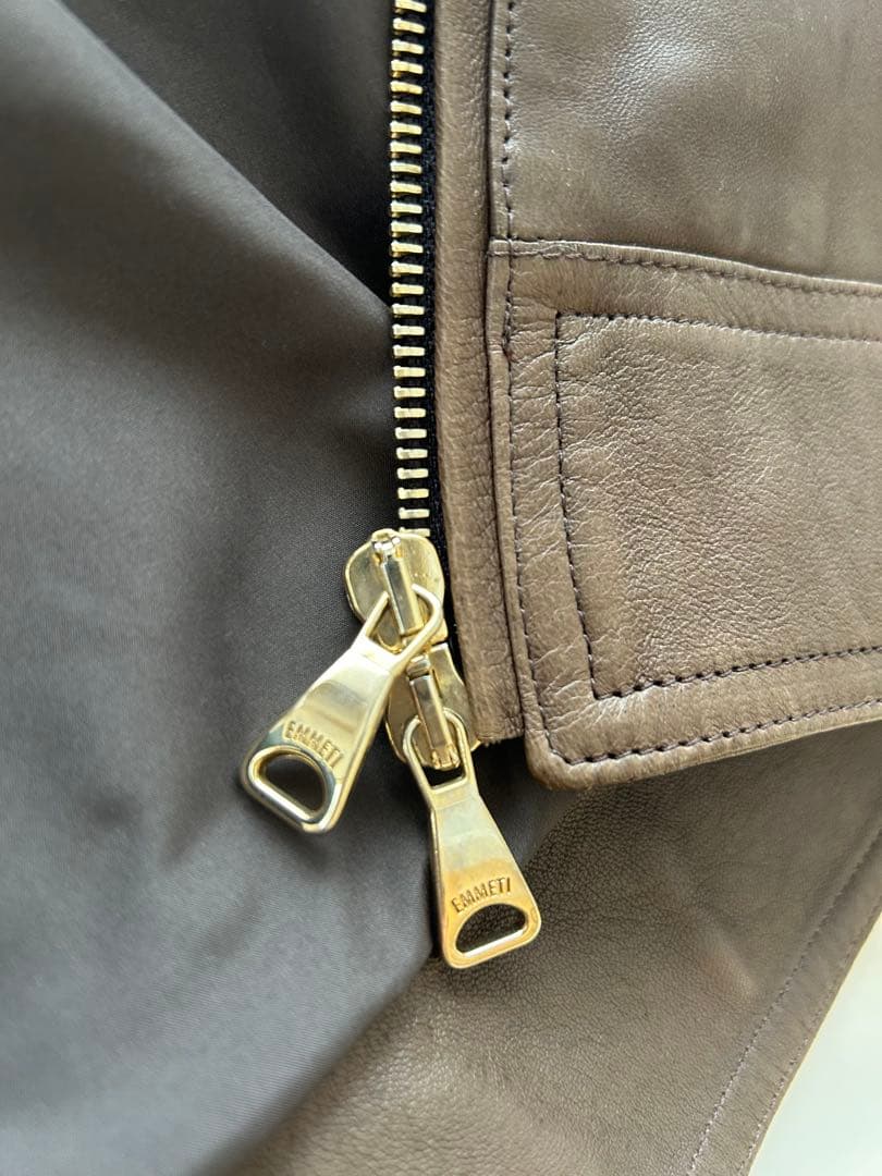 EMMETI JURI サイズ50 ラムナッパレザー　ライダースジャケット