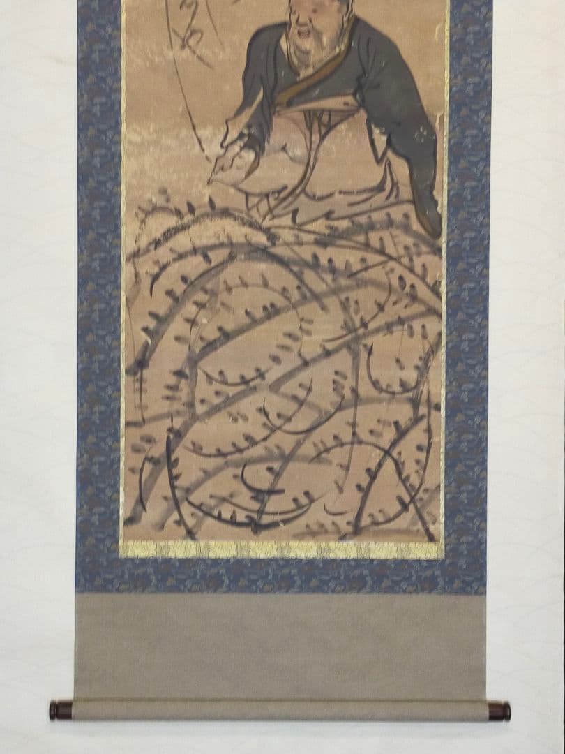 ♥【模写】　掛軸　与謝蕪村　人物　桐箱付き　掛け軸　骨董品