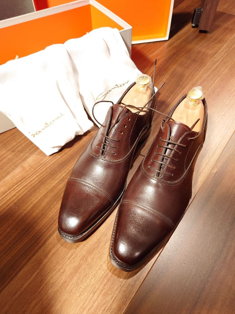 【新品・未使用】サントーニ　ストレートチップ 6.5