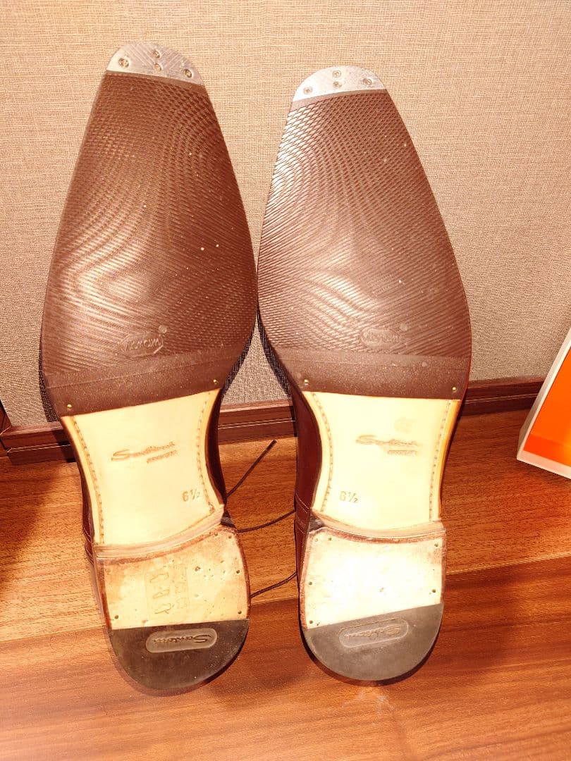 【新品・未使用】サントーニ　ストレートチップ 6.5