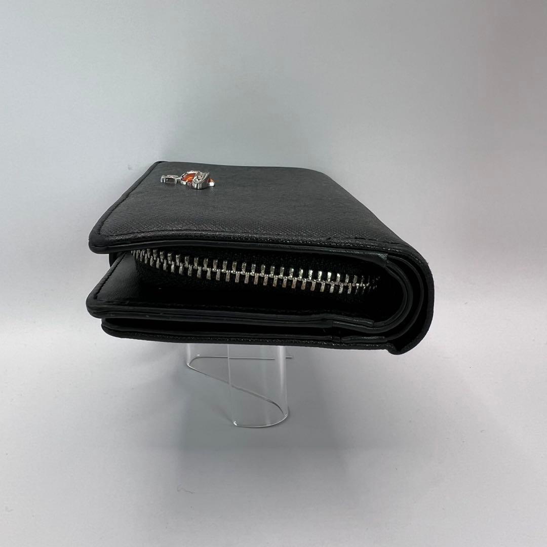 vivienne westwood 二つ折り財布　ディアマンテ　ハート　ブラック