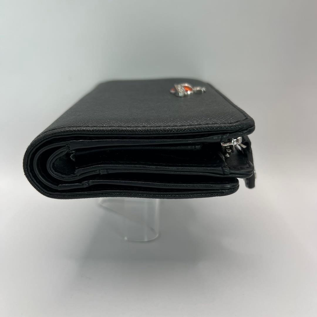 vivienne westwood 二つ折り財布　ディアマンテ　ハート　ブラック