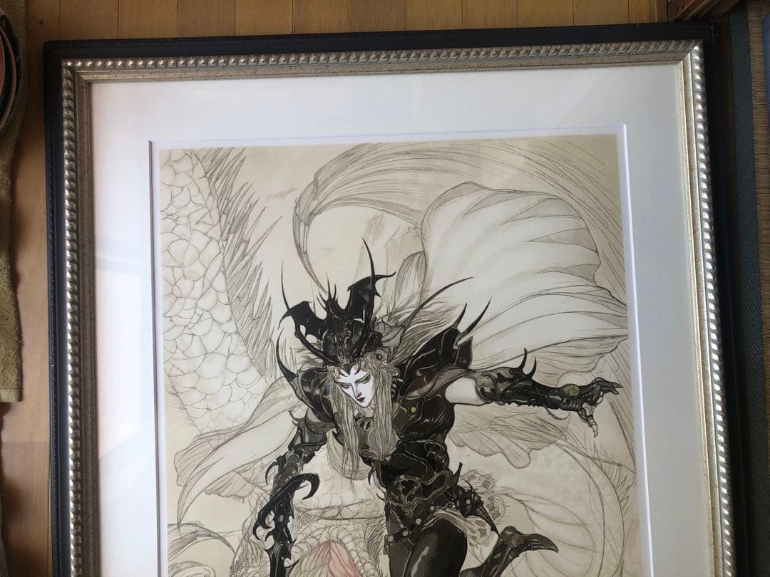 天野喜孝　白い炎 ファンタジーグラフィックアート 大判