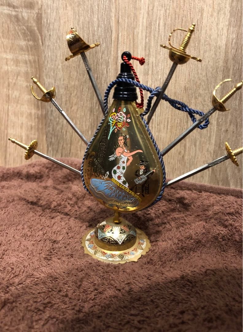 ヴィンテージ スペイン トレド ソード カクテルスティック ピック　踊り子