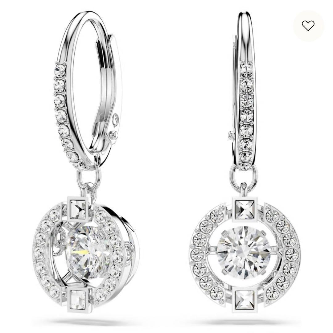 ☆新品☆ スワロフスキー Sparkling Dance Round ピアス