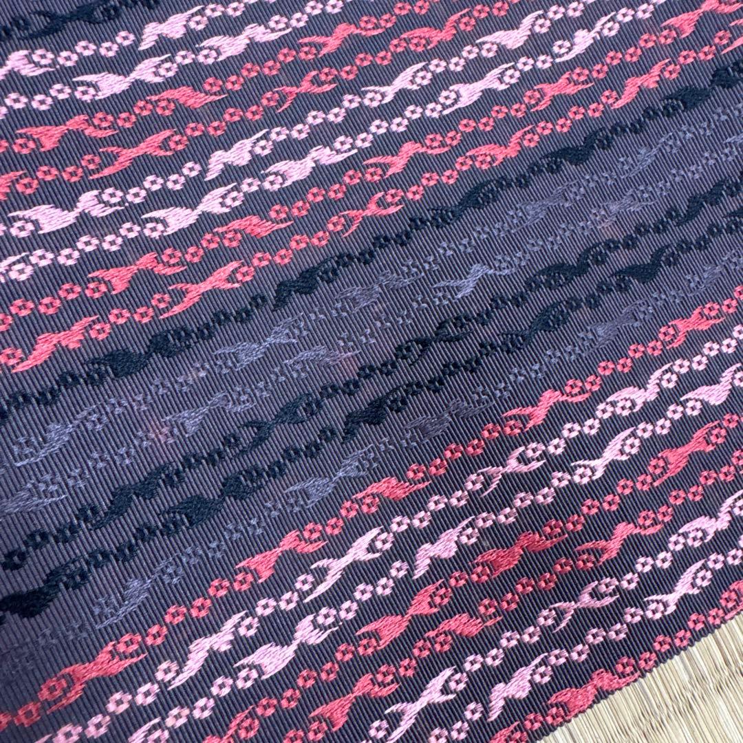 博多織名古屋帯　反物　松居特撰手織り　繻子織