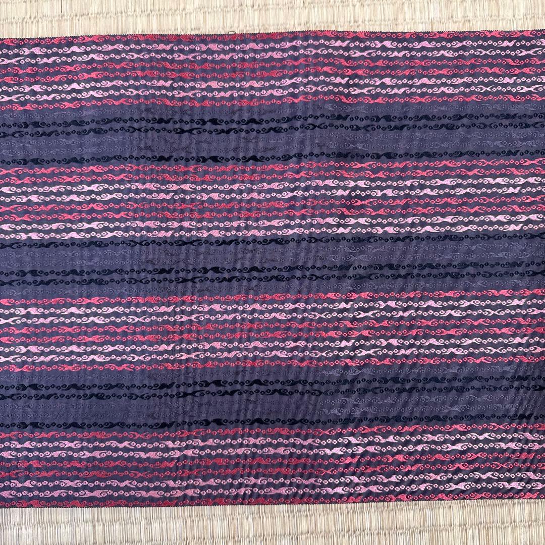 博多織名古屋帯　反物　松居特撰手織り　繻子織