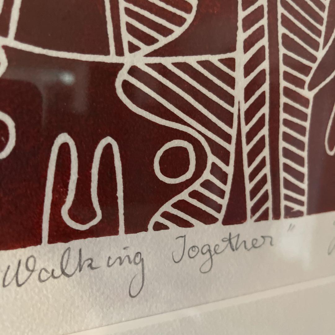 Zane Saundersアボリジニの画家　walking together