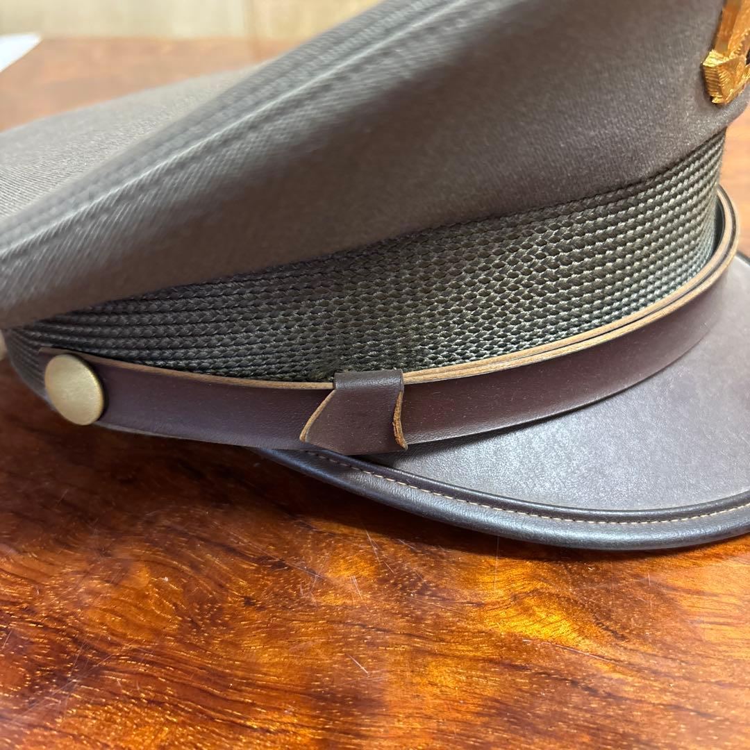 グレー ミリタリー風 軍帽子　　0120o71