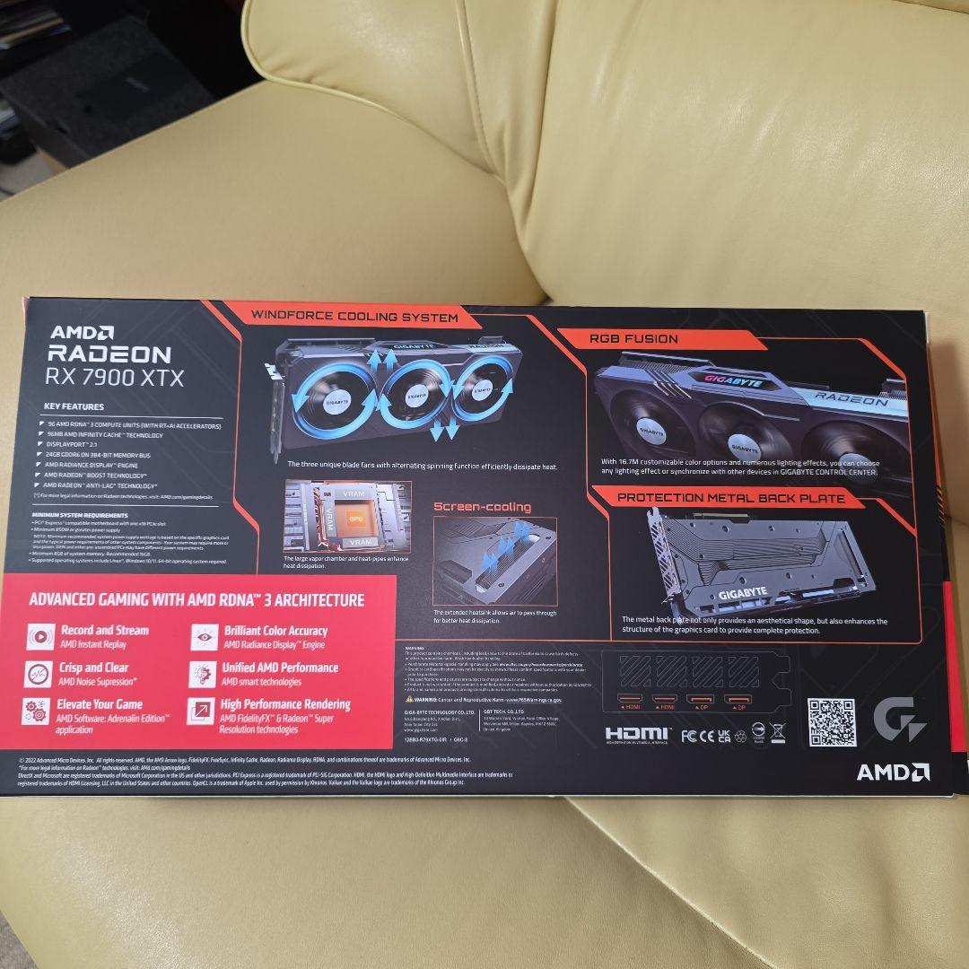 グラフィックボード・グラボ・ビデオカード GIGABYTE Radeon RX 7900 XTX 24GB