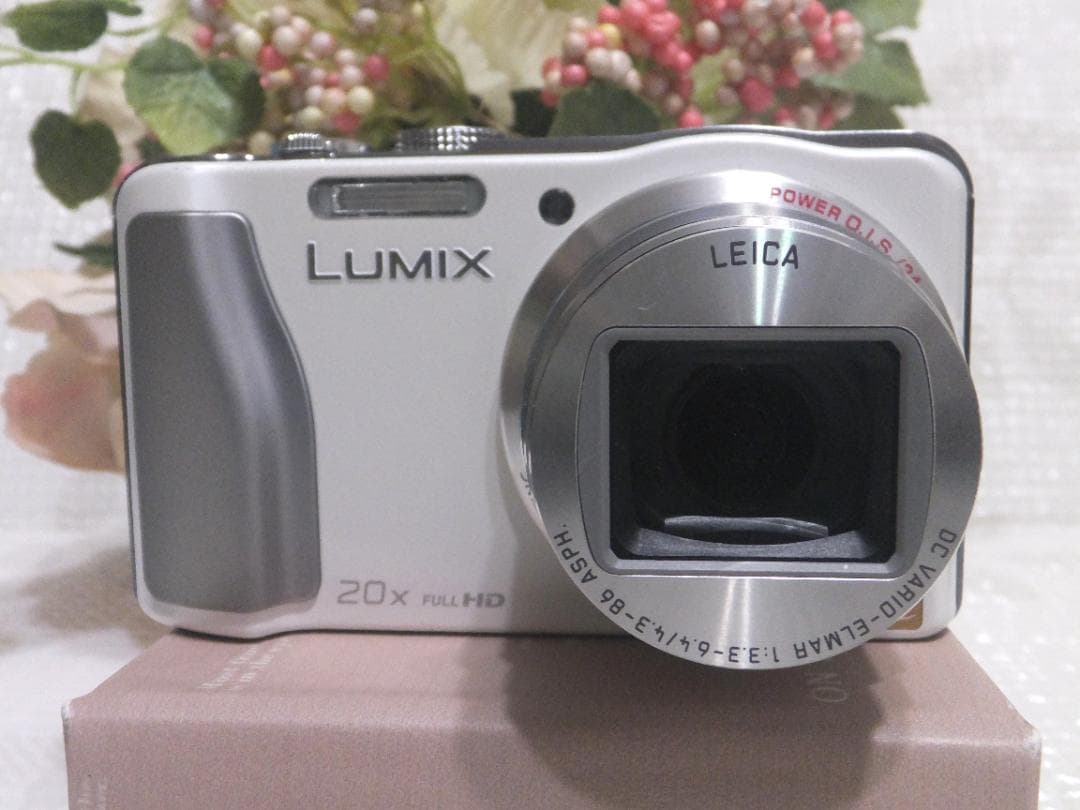 作動品 パナソニック LUMIX DMC TZ30 ホワイト 純正バッテリー付属