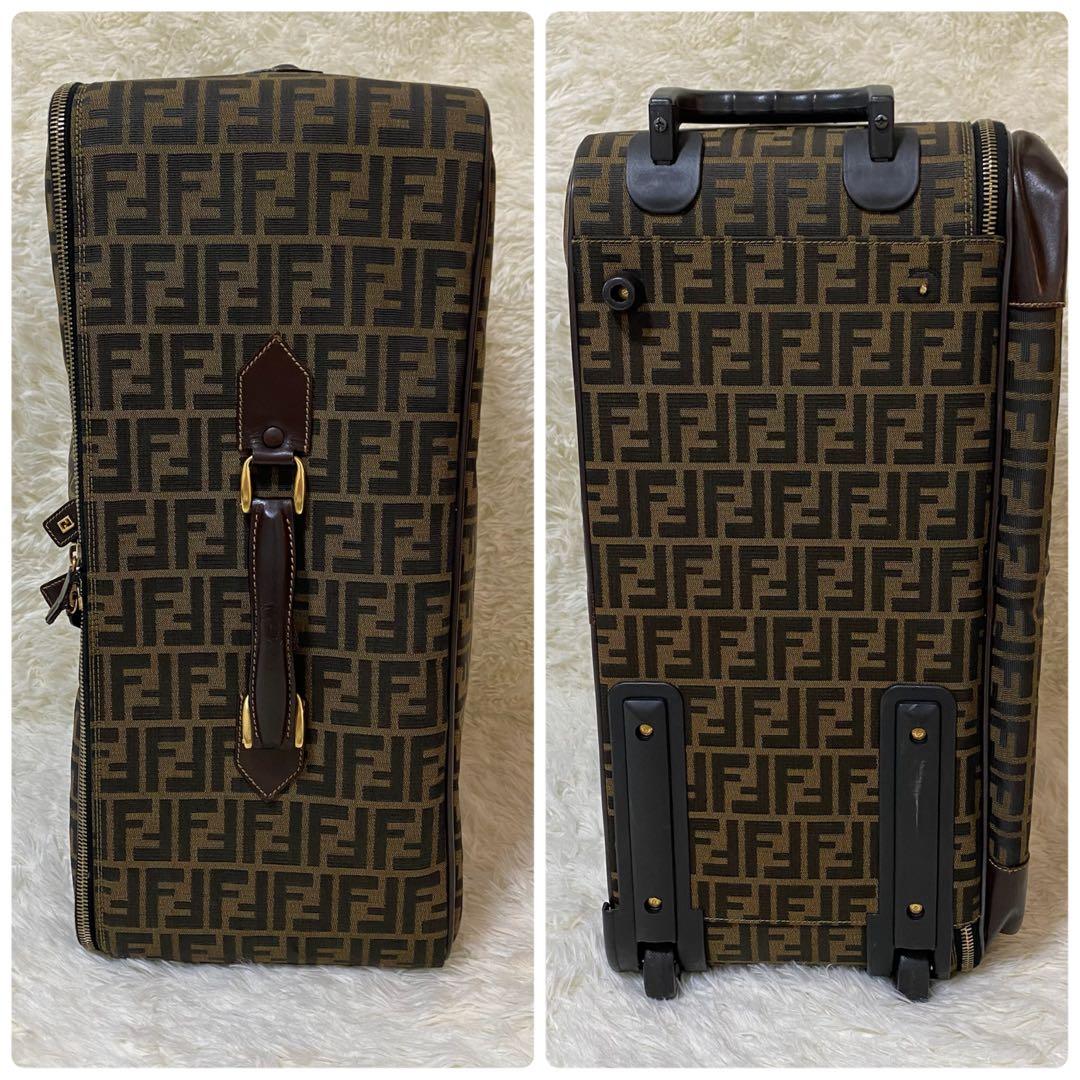 希少✨FENDI ズッカ柄 二輪キャリーバッグ 機内持ち込み スーツケース