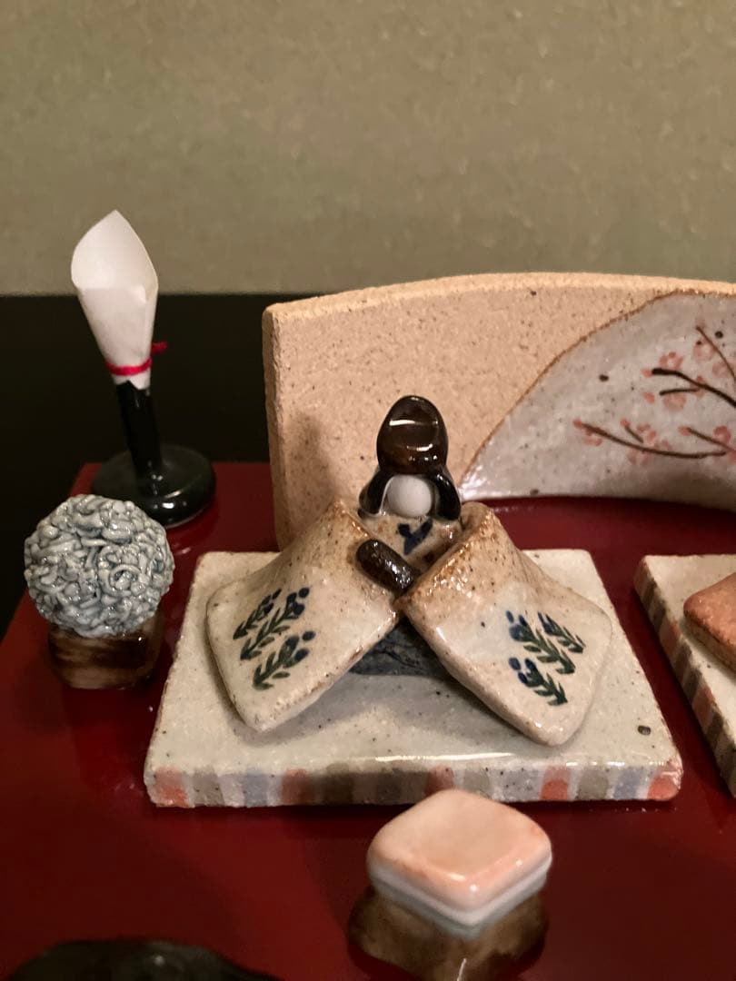 雛人形、たち吉、陶器、新品未使用