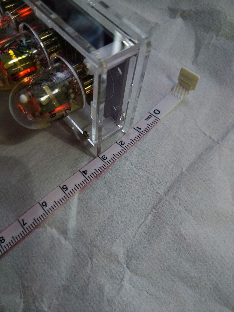 メ*6様 ニキシー管時計 IN-2 6球 完成品 アクリルケース入 送料込