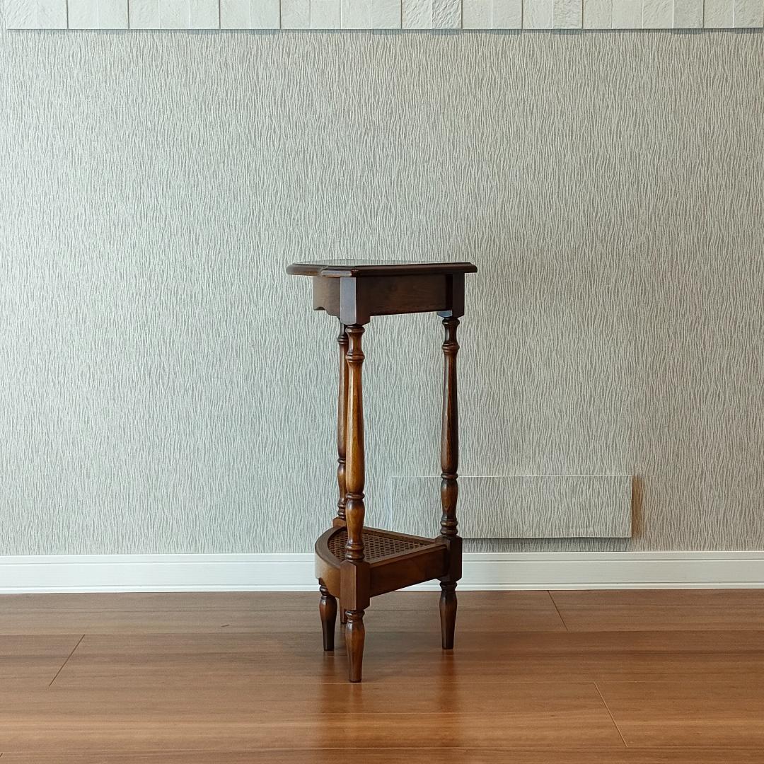 〈美品〉カリモク　コーナーラック　コロニアル　フラワースタンド