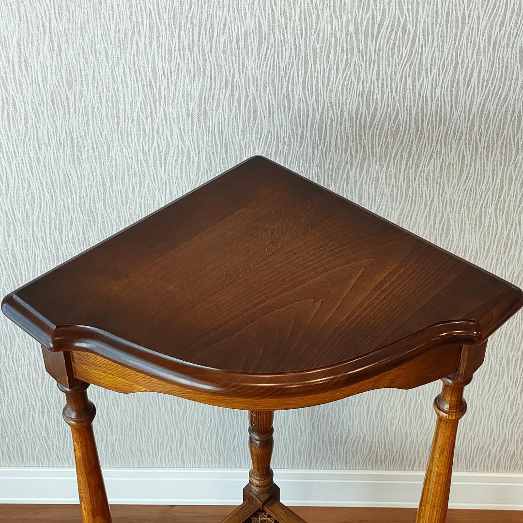 〈美品〉カリモク　コーナーラック　コロニアル　フラワースタンド