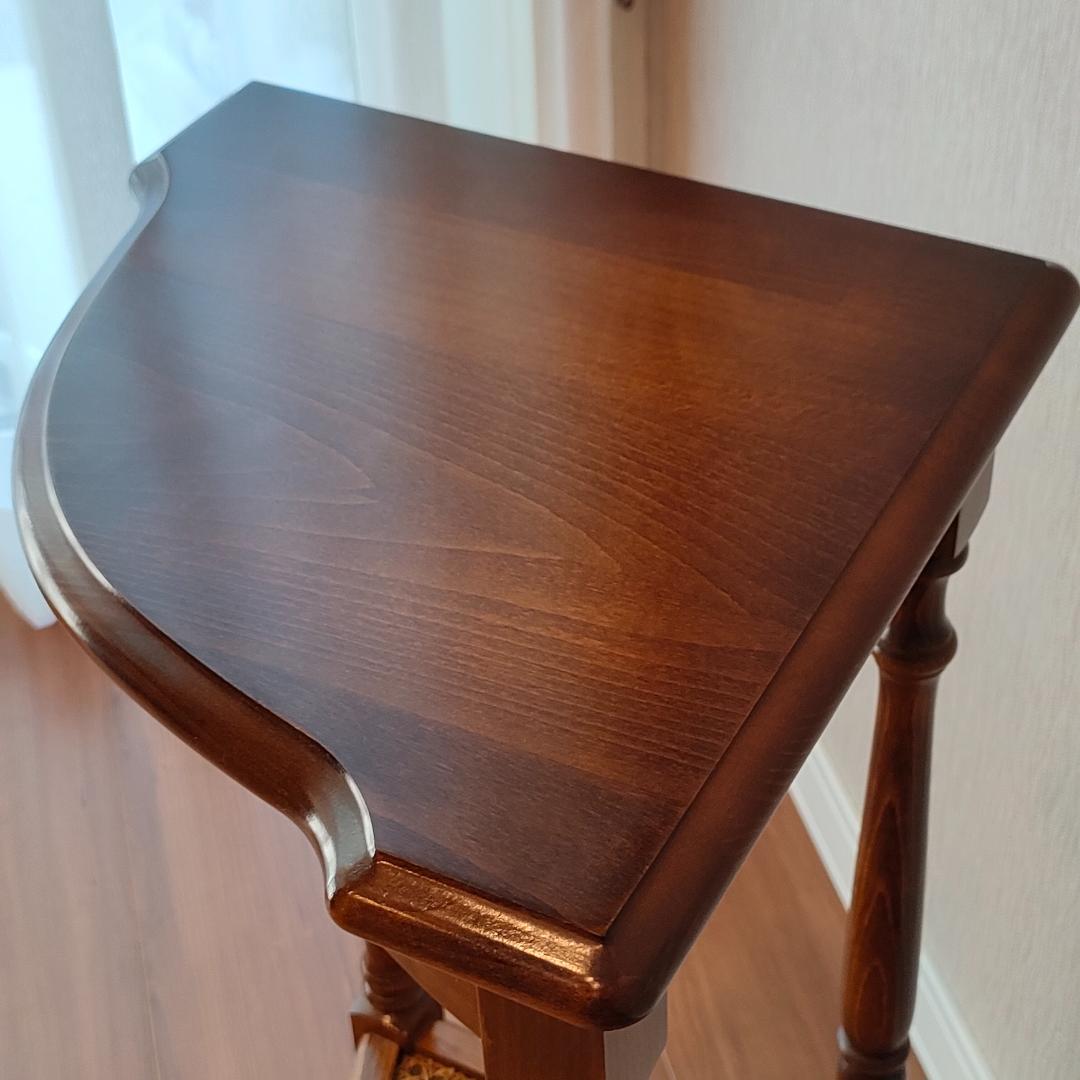 〈美品〉カリモク　コーナーラック　コロニアル　フラワースタンド