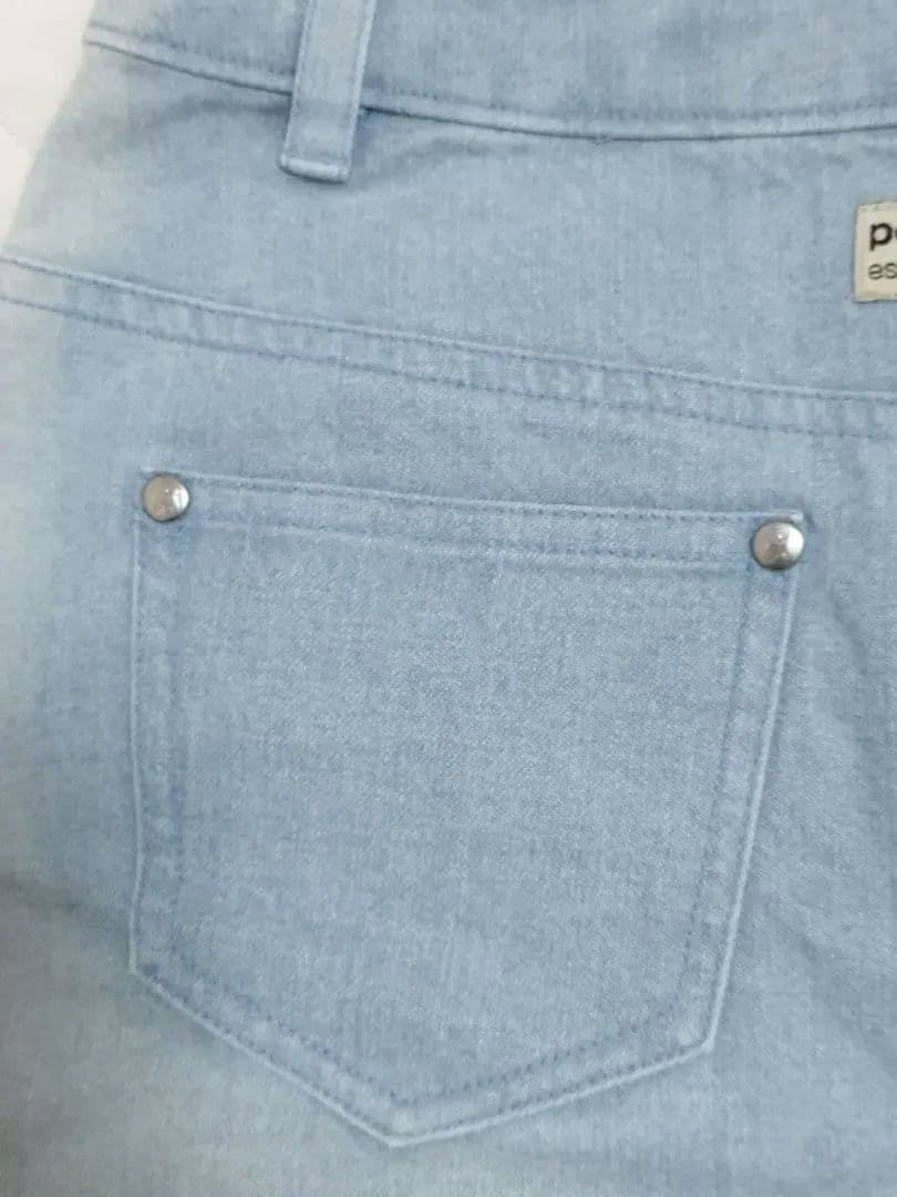 【希少】ポンポネット　ミントくん　デニム台形スカート　160