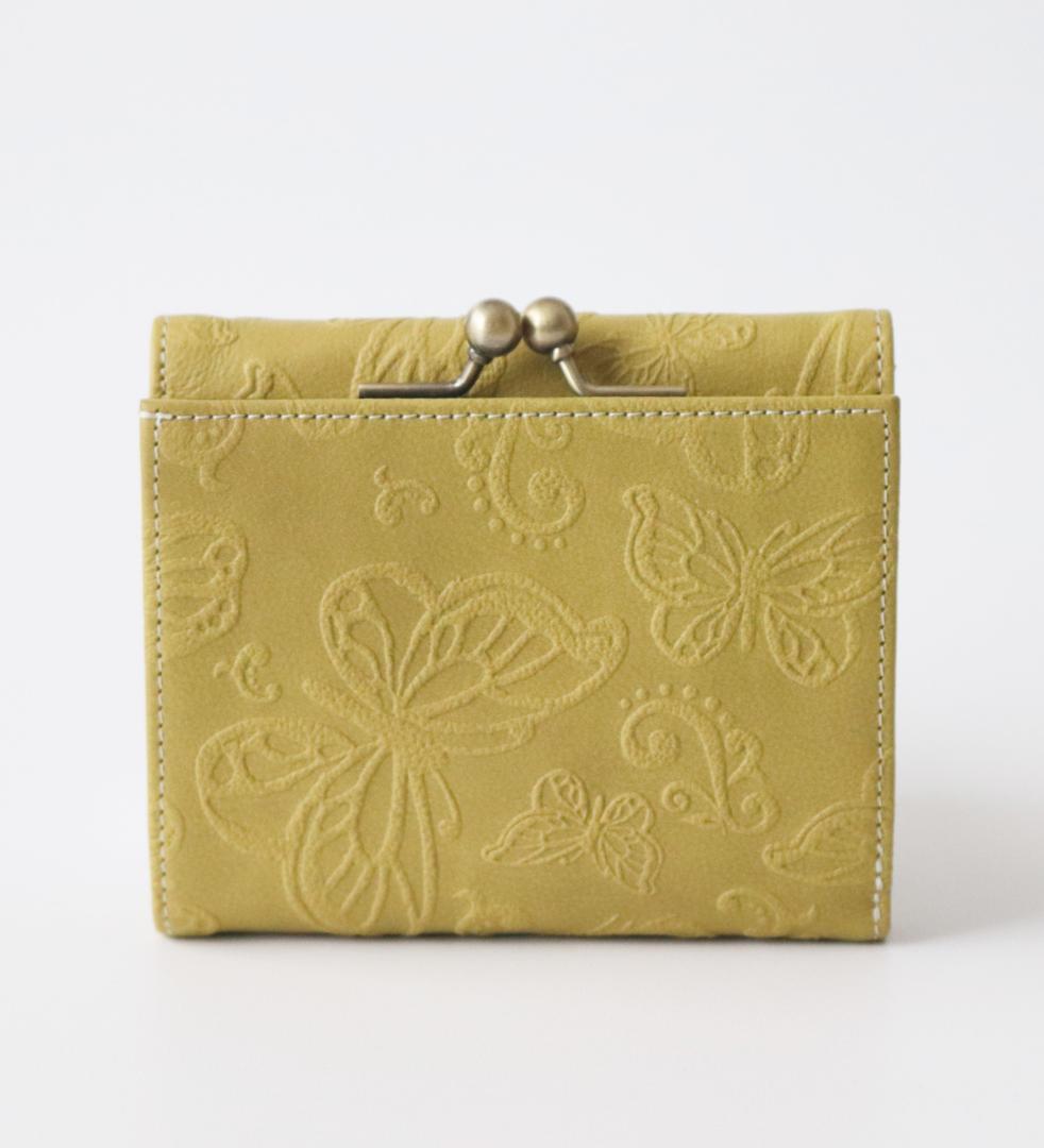 新品タグ付き【アナスイ】バタフライ ダンス 口金 がま口二つ折り財布