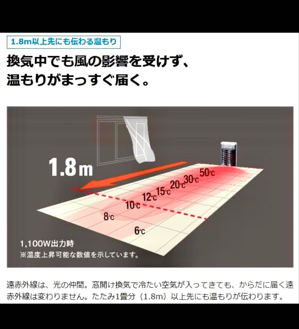 DAIKIN ダイキン セラムヒート ERFT11VS-W 遠赤外線暖房機