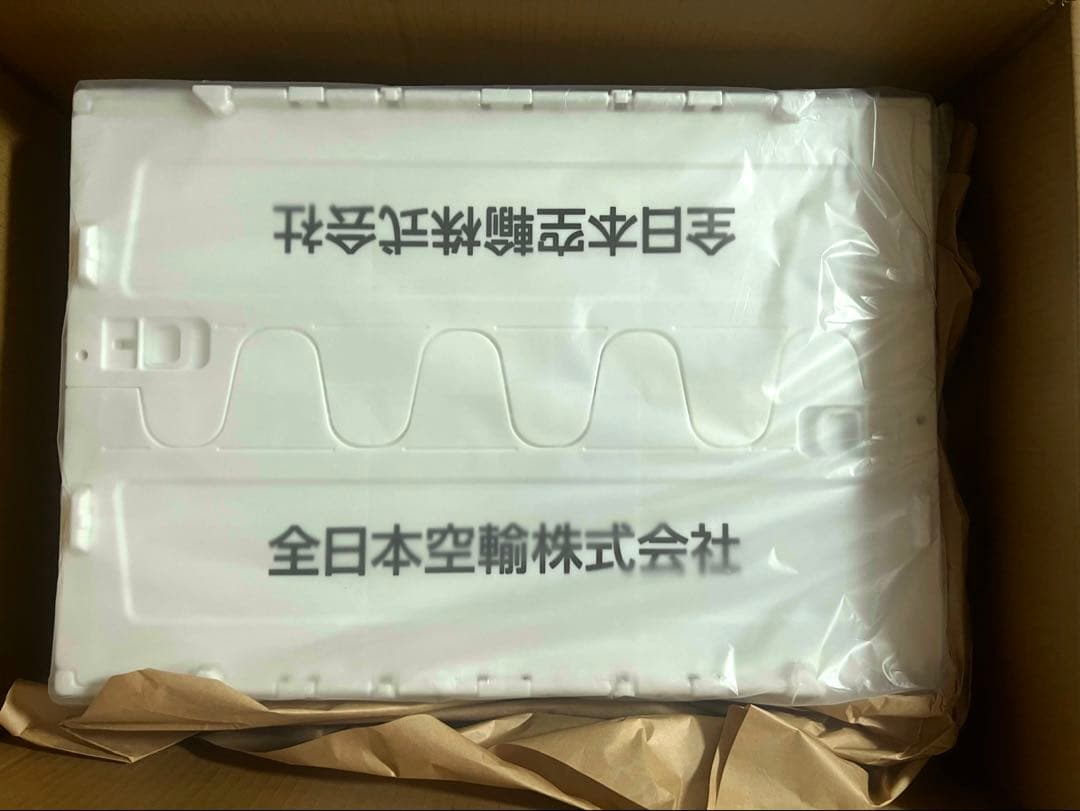 ANA（全日空）オリジナル折りたたみコンテナー ホワイト ブラック セット 新品