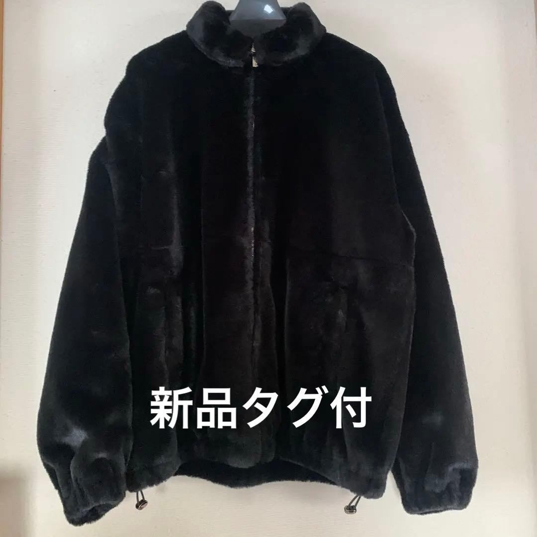 新品タグ付MONKEYTIME ファーブルゾン　黒M