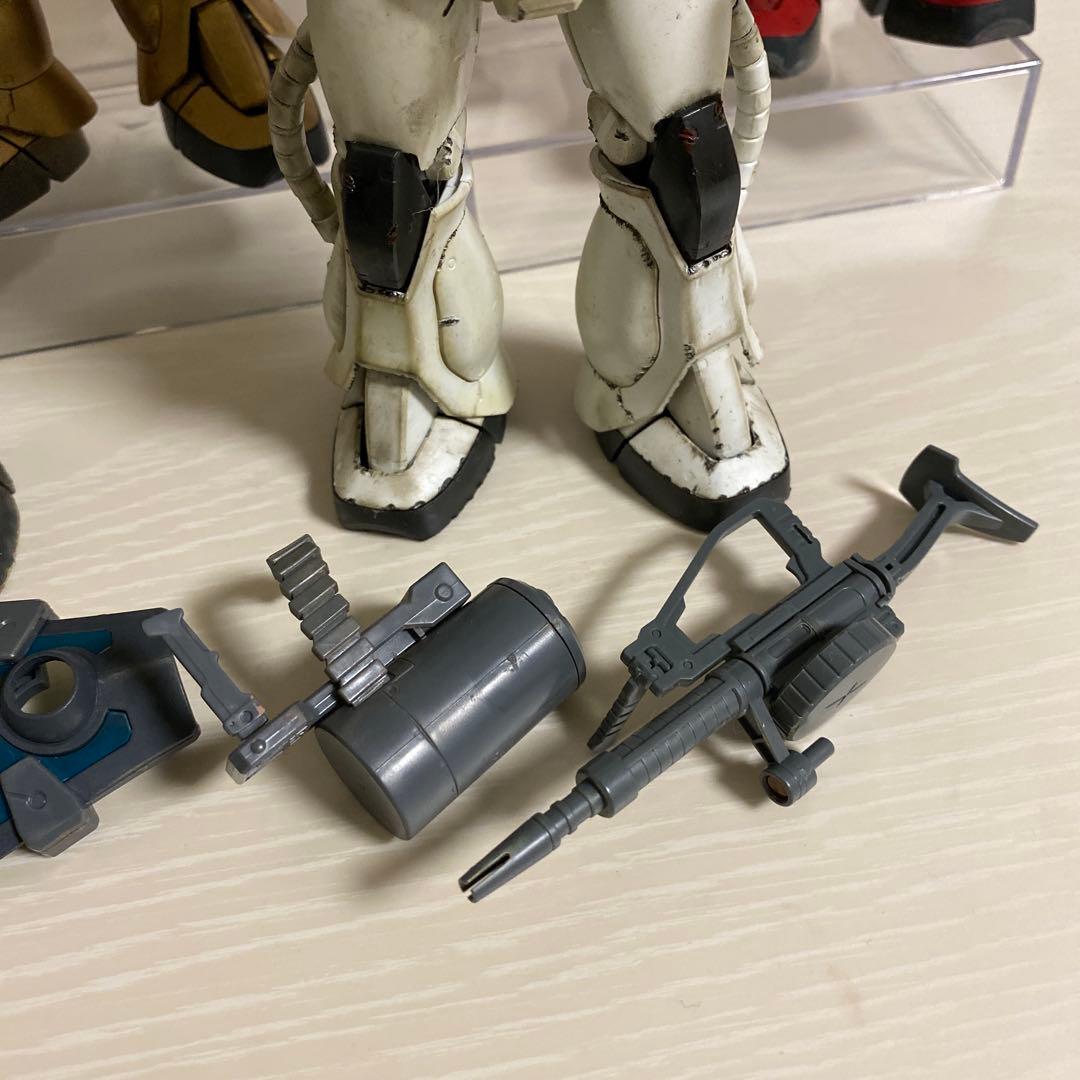 MG 1/100　ザク　ウェザリング強　11体まとめ ダメージ加工 塗装完成品